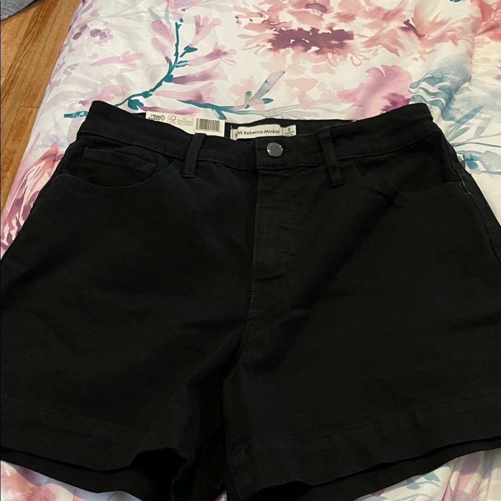 Rebecca Minkoff High Waist Black Shorts